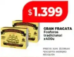 Supermayorista Vital Gran fragata fosforos tradicional oferta