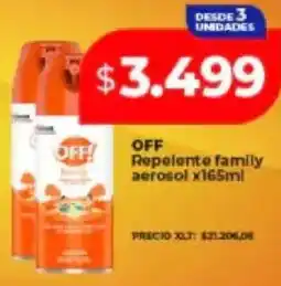 Supermayorista Vital Off repelente family aerosol oferta