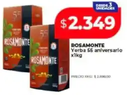 Supermayorista Vital Rosamonte yerba 55 aniversario oferta