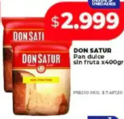 Supermayorista Vital Don satur pan dulce sin fruta oferta
