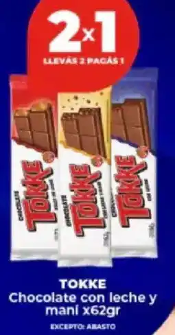 Supermayorista Vital Tokke chocolate con leche y mani oferta