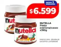 Supermayorista Vital Nutella pasta avellana/cacao oferta
