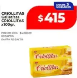 Supermayorista Vital Criollitas galletitas criollitas oferta