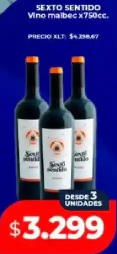 Supermayorista Vital Sexto sentido vino malbec oferta