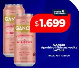 Supermayorista Vital Gancia aperitivo hibiscus vodka oferta