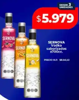 Supermayorista Vital Sernova vodka saborizados oferta