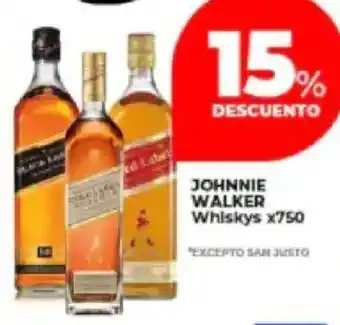 Supermayorista Vital Johnnie walker whiskys oferta