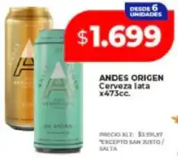 Supermayorista Vital Andes origen cerveza lata oferta