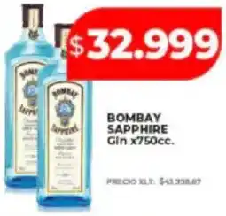 Supermayorista Vital Bombay sapphire gin oferta