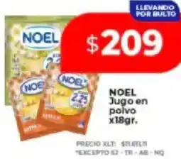 Supermayorista Vital Noel jugo en polvo oferta