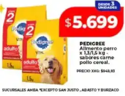 Supermayorista Vital Pedigree allmento perro oferta