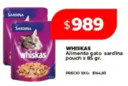 Supermayorista Vital Whiskas allmento gato sardina pouch oferta