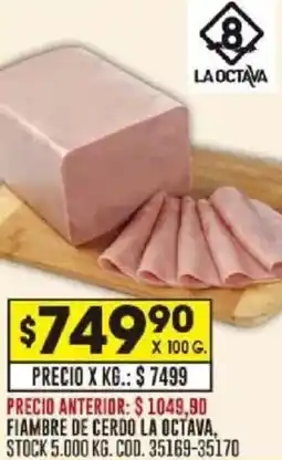 Coto La octava fiambre de cerdo la octava oferta