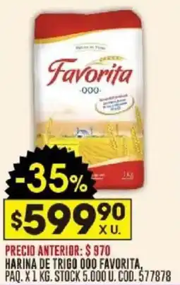 Coto Favorita harina de trigo 000 oferta
