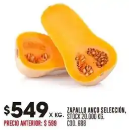 Coto Zapallo anco selección oferta