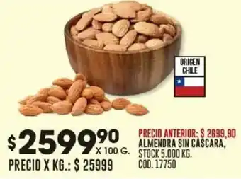 Coto Almendra sin cascara oferta