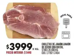 Coto Chuletas de jamón/jamón de cerdo con hueso oferta