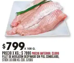 Coto Filet de merluzon despinado sin piel congelado oferta