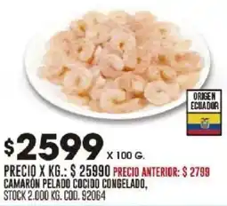 Coto Camaron pelado cocido congelado oferta