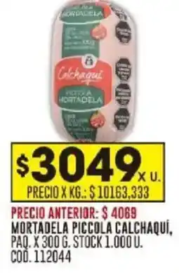 Coto Mortadela piccola calchaquí oferta