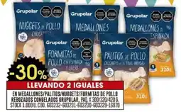 Coto En medallones/palitos/nuggets/formitas de pollo rebozados congelados grupolar oferta