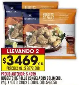 Coto Nuggets de pollo congelados solimeno oferta