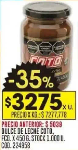 Coto Dulce de leche coto oferta