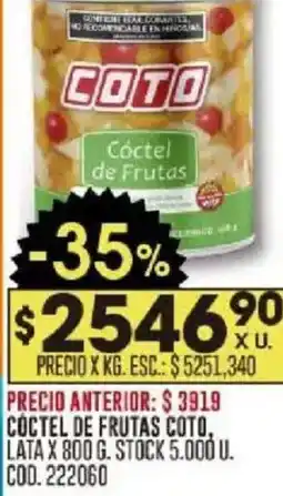 Coto Coto coctel de frutas lata oferta
