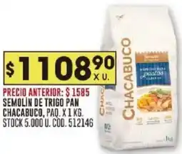 Coto Chacabuco semolin de trigo pan, paq. oferta