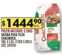 Coto Chacabuco harina para pizza paq. oferta