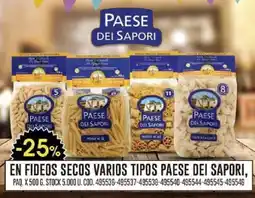 Coto Paese dei sapori en fideos secos varios tipos oferta