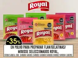 Coto Royal en polvo para preparar flan/gelatinas/ mousse seleccionados oferta