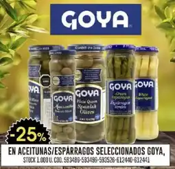 Coto Goya en aceitunas/espárragos seleccionados oferta
