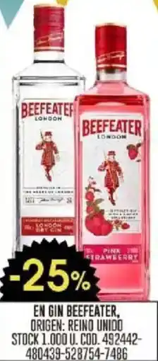 Coto Beefeater en gin oferta