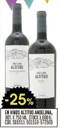 Coto Altitud andeluna en vinos bot. oferta