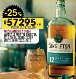 Coto The singleton whisky 12 años , bot. oferta
