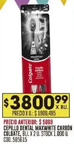 Coto Colgate cepillo dental maxwhite carbón oferta