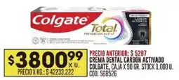 Coto Colgate crema dental carbon activado, caja oferta