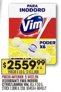 Coto Vim desodorante para inodoro citrus/lavanda, bli. oferta