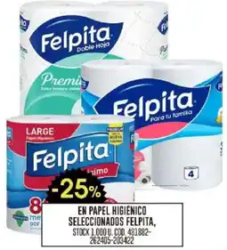 Coto Felpita en papel higienico seleccionados oferta