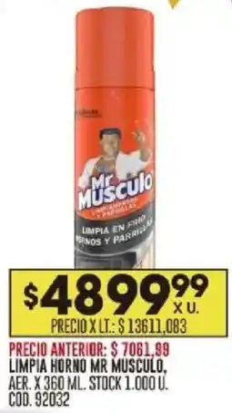 Coto Mr musculo limpia horno, aer. oferta