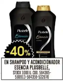 Coto Plusbelle en shampoo y acondicionador esencia oferta