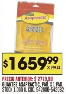 Coto Asapractic guantes paq. oferta