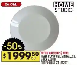 Coto Home studio plato playo opal minimal oferta