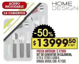 Coto Home design set de cubiertos en cajonera oferta