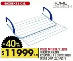 Coto Home design tender de balcon oferta