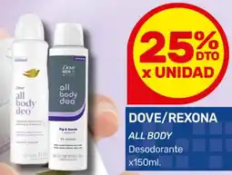 Nini Mayorista Dove/rexona all body desodorante oferta