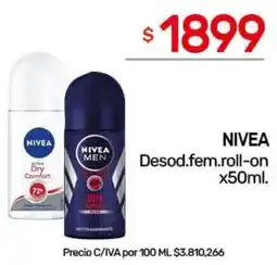 Nini Mayorista Nivea desod.fem.roll-on oferta