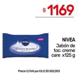 Nini Mayorista Nivea jabón de toc. creme care oferta