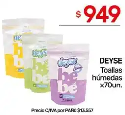 Nini Mayorista Deyse toallas húmedas oferta
